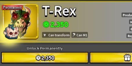 T-Rex (Permanent)