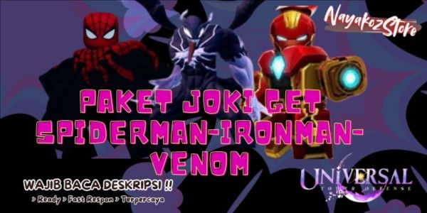 Joki Get Spiderman - Iron Man - Venom UTDZ