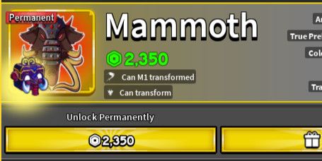 Mammoth (Permanent)