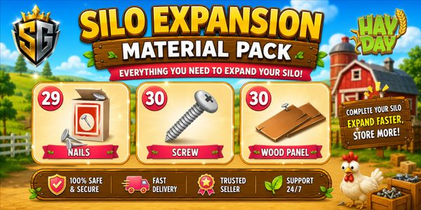 Silo Upgrade Package (29 Nails, 30 Screws, 30 Wood panels)