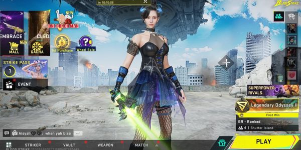 Blood Strike Account Special | Asia | Lv 50 | RAN - Maiden of Nightfall | Lightblade - Limbo | Weapon & Character Skins | #23JULY26RV10