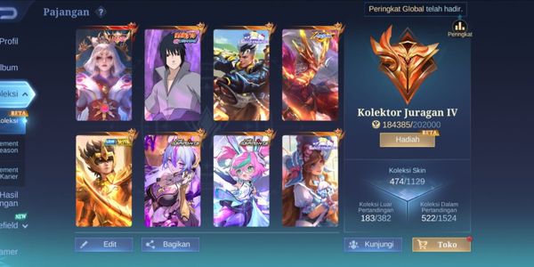 #544 Android & Ios | Skin 474 | Mega Collezionista 4 | 1 Leggenda | Sasuke Suyou | Sanrio Claude | Saint Seiya Badang | Allstar Moskov