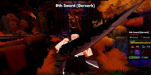 รับ 8th Sword (Kenpachi) ใน Anime Expeditions