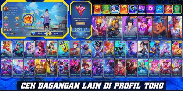 365 SKINS | LEGEND FRANCO | SASUKE | 2 KOF | PRIME CLAUDE | 2 ANNUAL STARS | 2 ZODIAC | CC NATALIA | SPONGEBOB |19 LIMITED | 27 RARE SHOP |