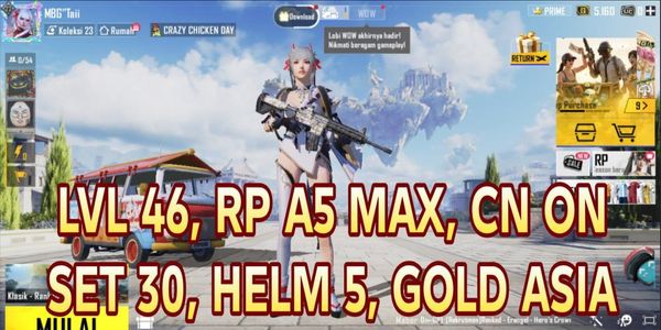 LEVEL 40+ ACCOUNT PUBG MOBILE INDONESIA