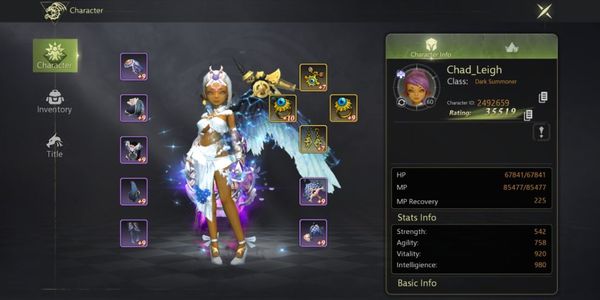 Argenta | Dark Summoner + 무기/날개/드래곤 스톤