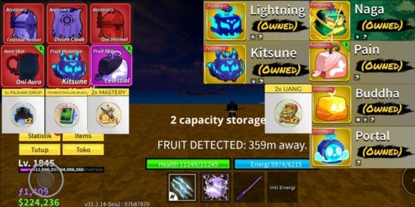 Blox Fruits account GG, permanently has dragon and kitsune