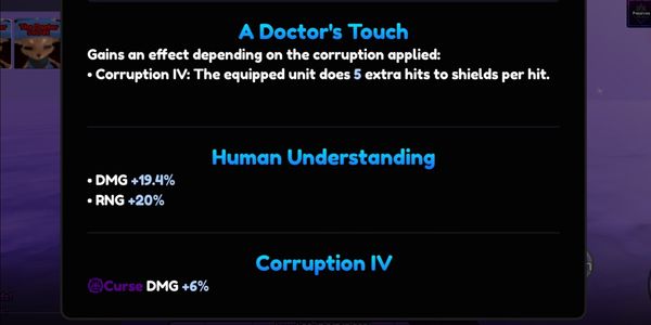 The doctor Corrupted 4 God stat