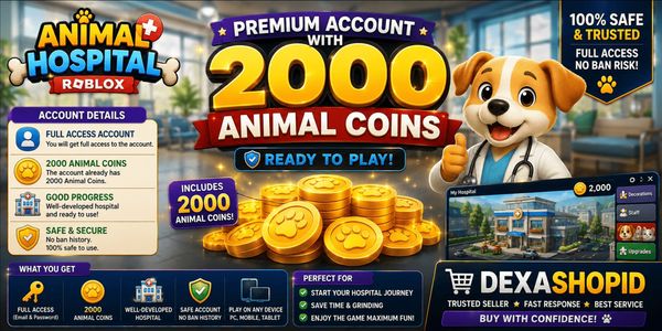#1 ACCOUNT Animal Hospital (As Shown | 100% Safe | Automatic Delivery)