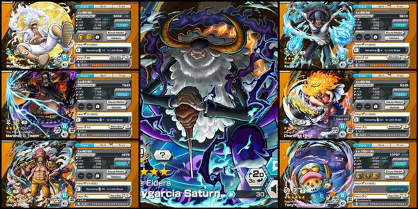 ไอดี 6 Extreme Saturn EX Max Nika EX 5 Blackbeard EX V2 Roger EX Kuzan EX Big Mom EX Chopper Max [Android/iOS]