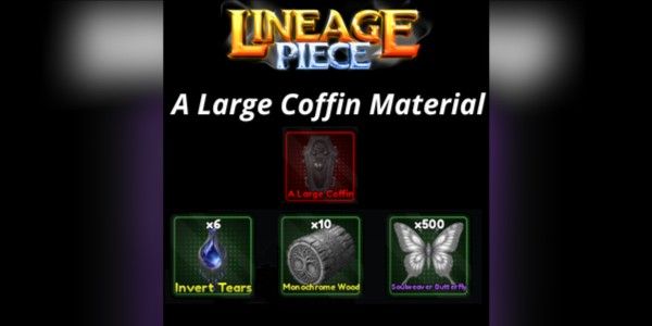 Lineage Parçası | Solemn Lament Ustalığı/Büyük Tabut Malzemesi