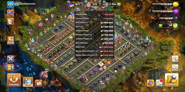 Town Hall 17 DEFF MAX - HERO (92 100 61 68 45 16) - FULL GEAR EPIC - CN 1000