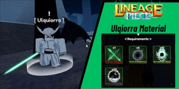 Lineage Parçası | Ulqiorra Malzemesi