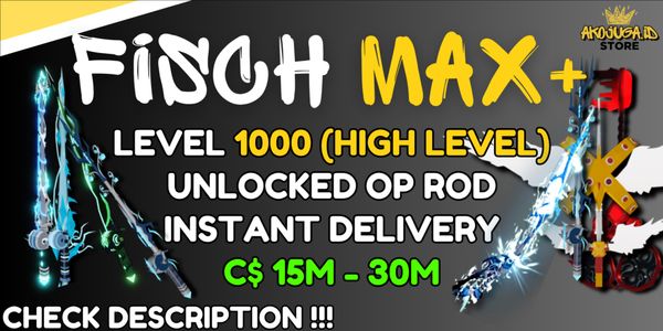 Akun Fisch - Seviye 1000 (MAKS) | %75 Olta Açık - C$ 150M+ - Denizaltı Açık