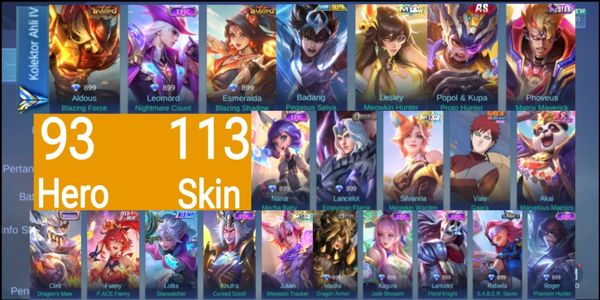 Akun GG Mobile Legends PROMO MURAH (#80)