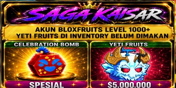 Blox Fruits account with Yeti Fruits in inventory (Check description for product details)