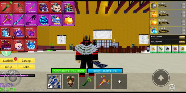 Blox Fruits Account OP Permanent Light, Buddha, Portal