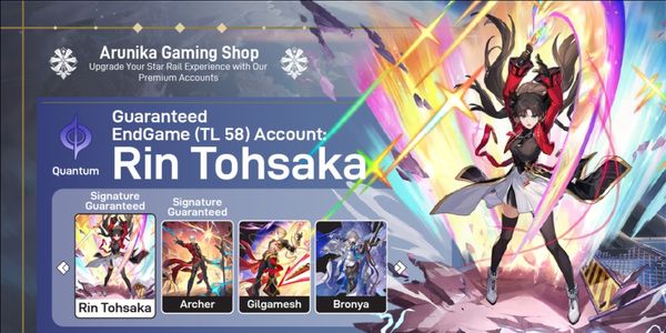 AKUN ENDGAME - DUAL SIGNATURE COLLABORATION - RIN TOHSAKA (SIGNATURE) + ARCHER (SIGNATURE) + GILGAMESH + BRONYA || LENGKAPNYA CEK DESKRIPSI [ASIA]