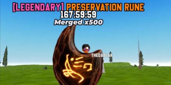Preservation Rune | 7 Day (x500 Merged) | Mine a Mountain