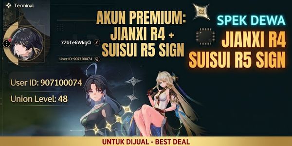 Akun Suisui R5 Sign & Jianxi R4  UL 48