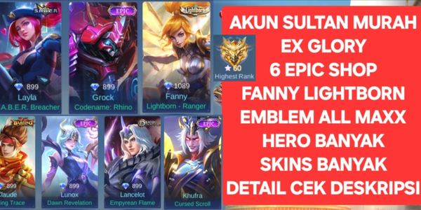SULTAN ACCOUNT EMBLEM ALL MAX SKIN GOOD NICE FOR RANKED