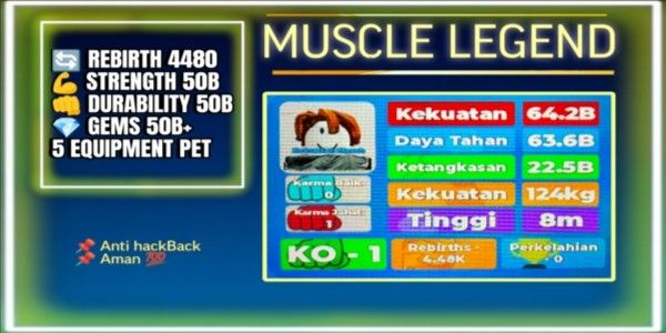 Muscle Legend Account | Rebirth 4480