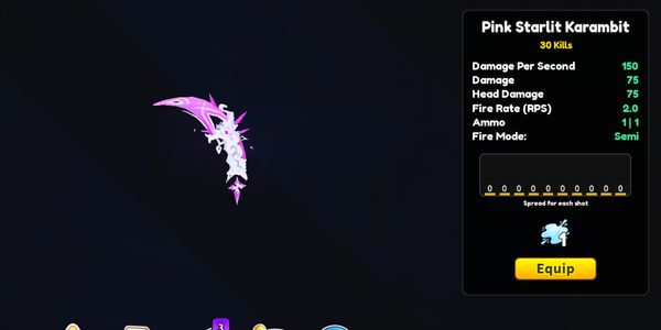 Pink starlit karambit - s99