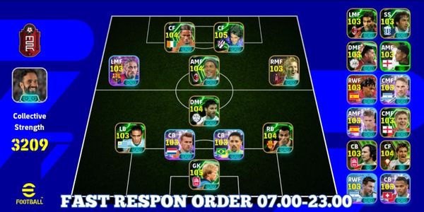 eFootball Squad Account 3100+ Strength Cheapest