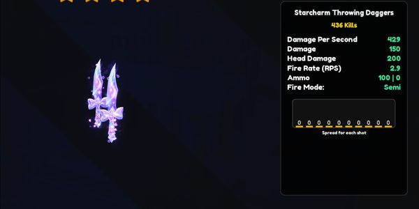 Starcharm throwing dagggers - S99