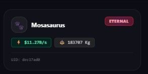 Mosasaurus 11B/s