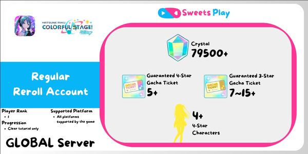 [GLOBAL] Hatsune Miku: Colorful Stage Regular Reroll Account