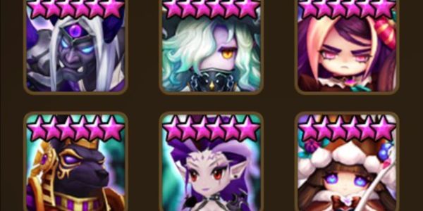 آسيا 6 LD5 Dorothy, Thebae, Elena, Giselle, Craka و Ongyouki + 126 NB5، 320 وحش 6 نجوم