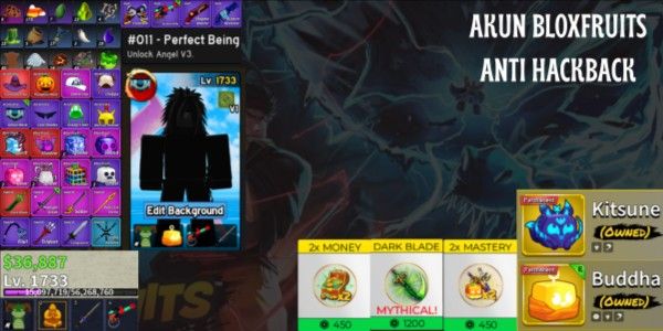 Account Blox Fruits GG [A] Permanente & Gamepass - 1