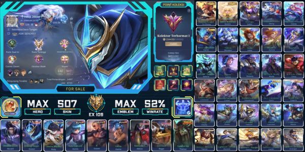 507 SKINS, LEGEND ALUCARD GUSION, ASPIRANT RUBY, 3 KOF, 2 STUN, 12 ZODIAK