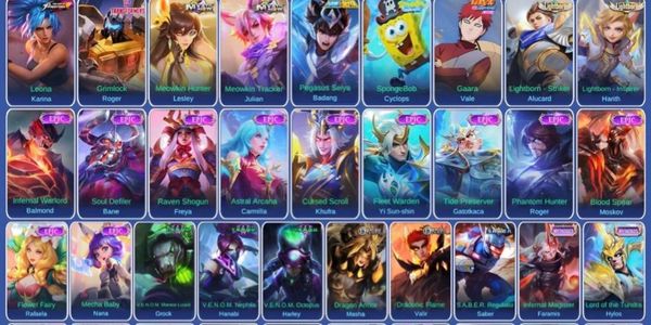 skin 250 | HERO + EMBLEM MAX | TRANSFORMER ROGER | LIGHTBORN ALUCARD, HARITH #GG #CHEAP