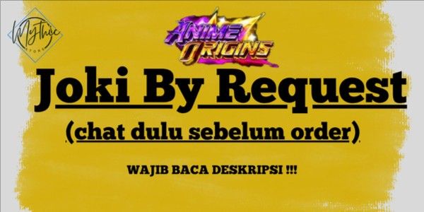 Boosting By request Anime Origins