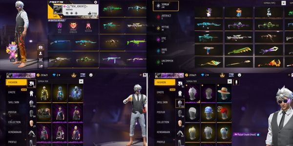 (0680) SG MAMBA AK UNICORN | 241 WEAPON SKINS & 197 VAULT | ANTI HACKBACK | SAFE | CHEAP Garena Free Fire