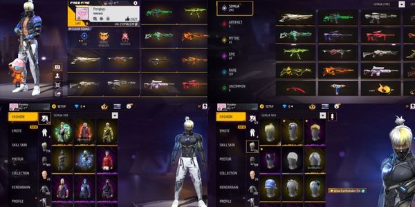 (0691) SG2 4 DESERT TRUMPET SOLAR INCENDIUM | 293 WEAPON SKINS & 282 VAULT | ANTI HACKBACK | SAFE | CHEAP Garena Free Fire