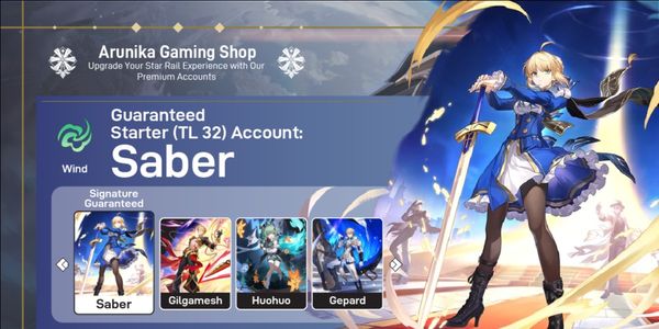 CUENTA STARTER - SABER (SIGNATURE) + GILGAMESH + HUOHUO + GEPARD || PARA MÁS DETALLES REVISA LA DESCRIPCIÓN [ASIA]