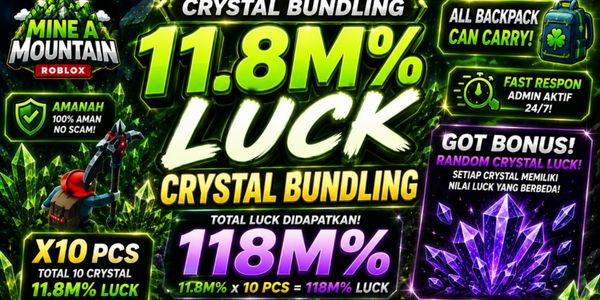 Crystal Luck 10 Pcs Bundle - 118,000,000% Luck (118M% Luck)