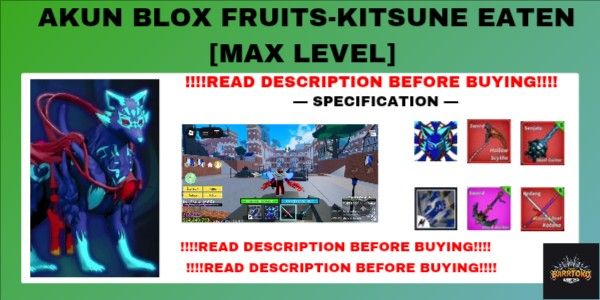 AKUN BLOX FRUIT – KITSUNE FRUIT (EATEN)