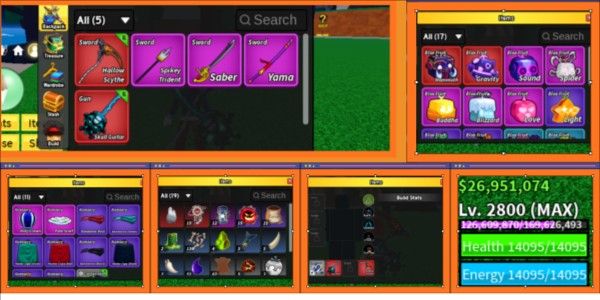 MAX LEVEL ACCOUNT CDK + BONUS MYTHICAL FRUIT IN INVENTORY - BLOX FRUIT #1