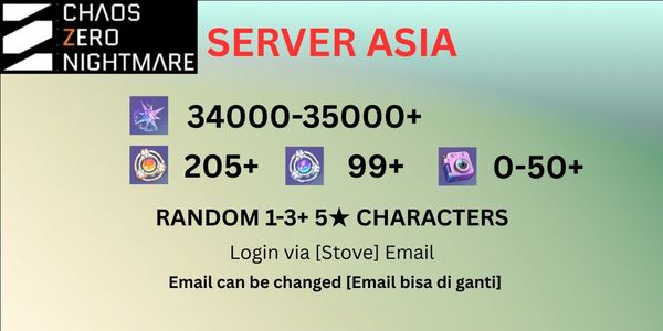 Account CZN Limited Series F [Asia Server]