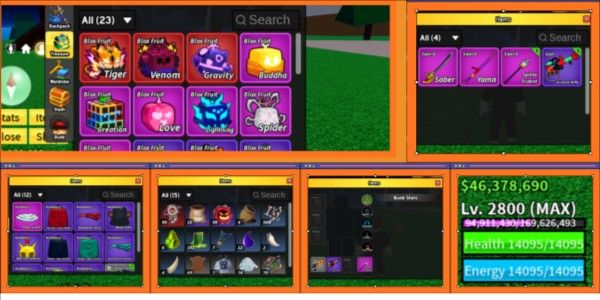 Max Level + Godhuman + TIGER FRUIT (Global IP) as per image