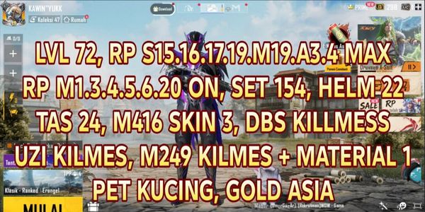 PUBG MOBILE M416 SKIN ACCOUNT