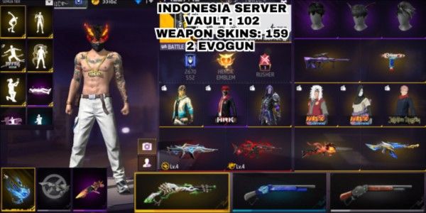 Free Fire SKIN EVOGUN BERSG SG2 SG