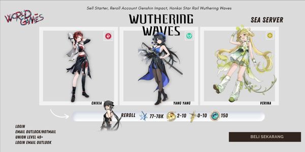 [Sea Server] Astrite Hoarding Account Wuthering Waves
