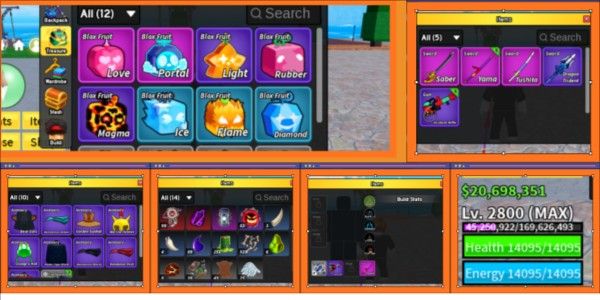 MAX LEVEL ACCOUNT LOTS OF BONUSES - AS PER IMAGE - BLOX FRUIT #1