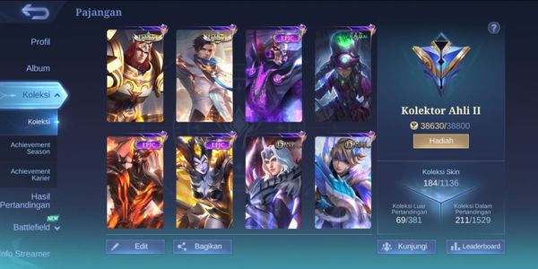 MOBILE LEGENDS ACCOUNT | EPIC SKIN CROWD | CHEAP & SAFE #2