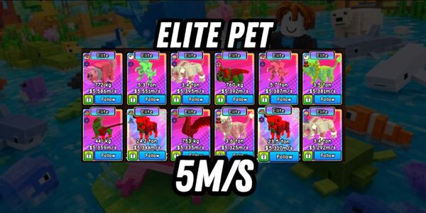 Elite Pet 5M/s | Build A Zoo